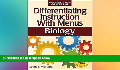 Big Deals  Differentiating Instruction with Menus: Biology  Free Full Read Best Seller