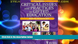 Big Deals  Critical Issues and Practices in Gifted Education, 2E: What the Research Says  Free
