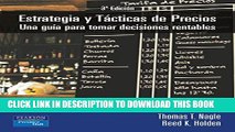[PDF] Estrategia y Tacticas de Precios (Spanish Edition) Full Collection