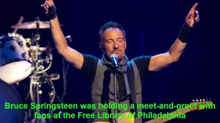 Bruce Springsteen signs young student's absence note
