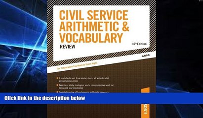 Big Deals  Civil Service Arithmetic   Vocab, 15 E (Arco Civil Service Arithmetic   Vocabulary)