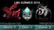 《LOL》2016 LMS 夏季賽 粵語 W7D1 MSE vs ahq Game 2