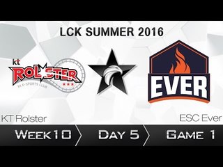 《LOL》2016 LCK 夏季賽 國語 W10D5 KT vs Ever Game 1