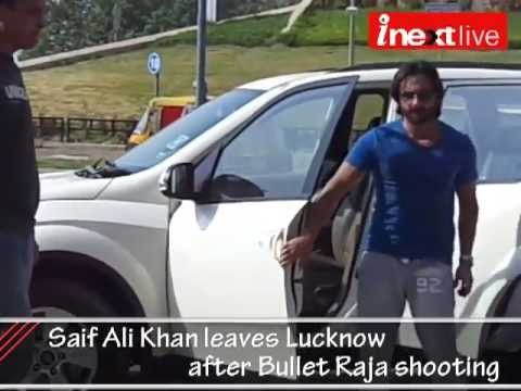 Saif Ali Khan leaves Lucknow after Bullet Raja shooting