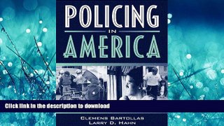 PDF ONLINE Policing in America READ EBOOK