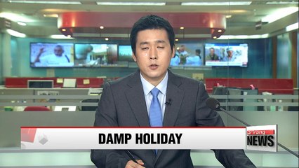Continued showes in most parts of Korea until Monday morning
