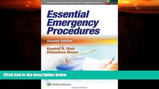 Big Deals  Essential Emergency Procedures  Free Full Read Best Seller