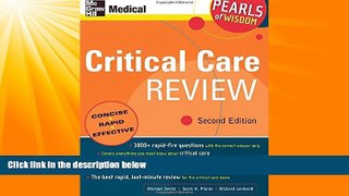 Big Deals  Critical Care Review: Pearls of Wisdom, Second Edition  Best Seller Books Most Wanted
