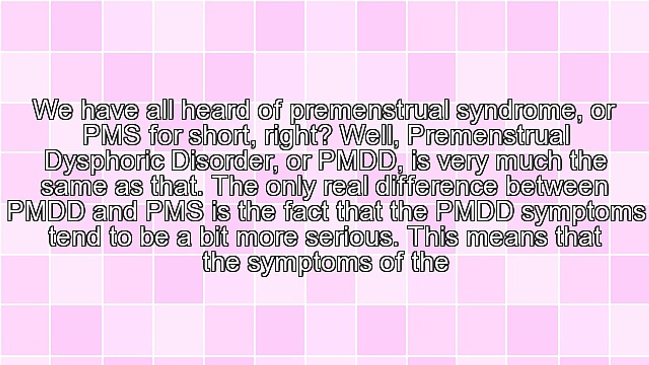 What Is PMDD?