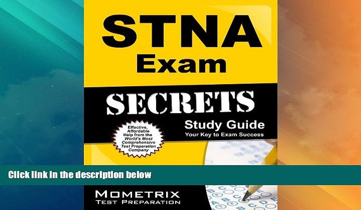 Big Deals  STNA Exam Secrets Study Guide: STNA Test Review for the State Tested Nursing Assistant