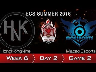 《LOL》2016 ECS 夏季賽 國語 W6D2 HKN vs MoE Game 2