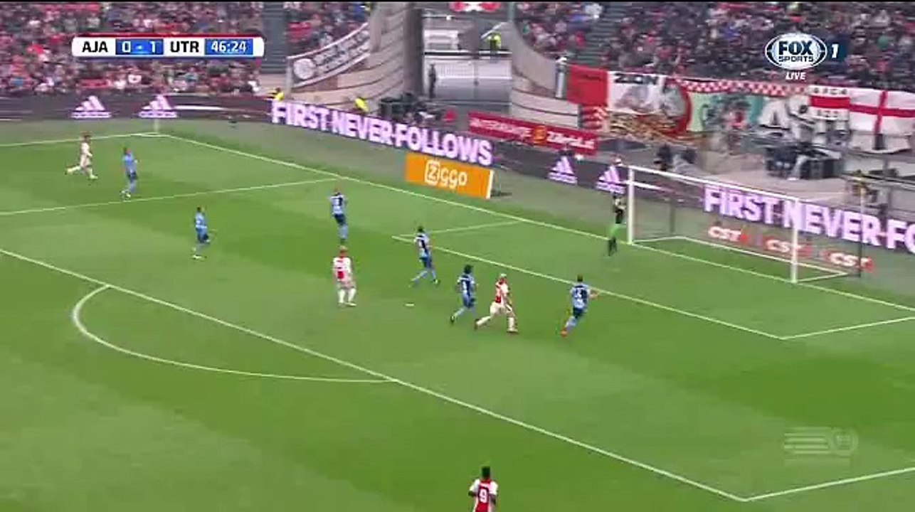 Ramon Leeuwin Own Goal Ajax 1-1 FC Utrecht