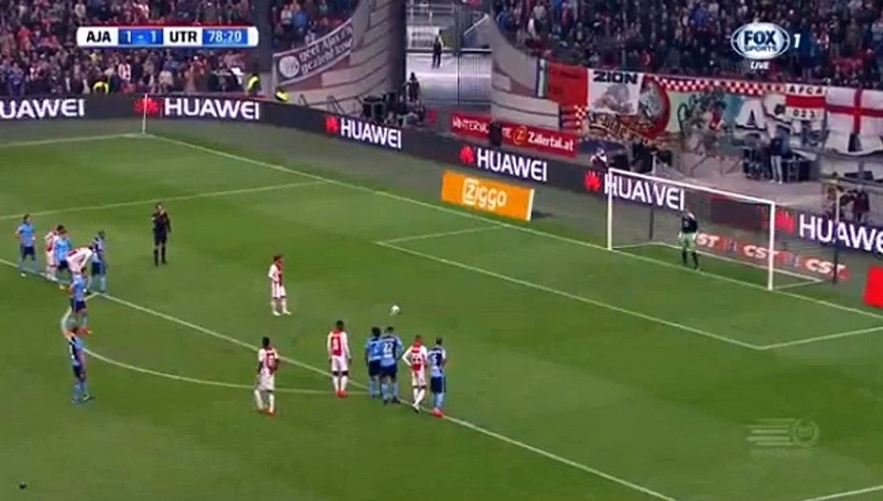 Lasse Schone Goal Ajax 2-1 Utrecht 02-10-2016