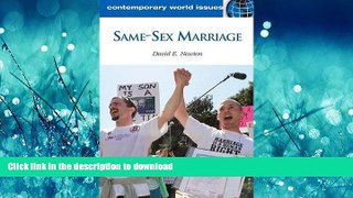 READ PDF Same-Sex Marriage: A Reference Handbook (Contemporary World Issues) READ PDF BOOKS ONLINE