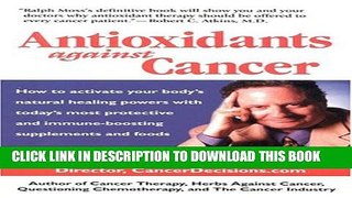 New Book Antioxidants Against Cancer