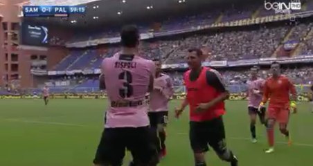 Ilija Nestorovski Goal - UC Sampdoria 0-1 U.S. Citta di Palermo (02/10/2016)