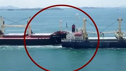Bulk Carrier and Cargo Ship Collide in the Straits of Singapore