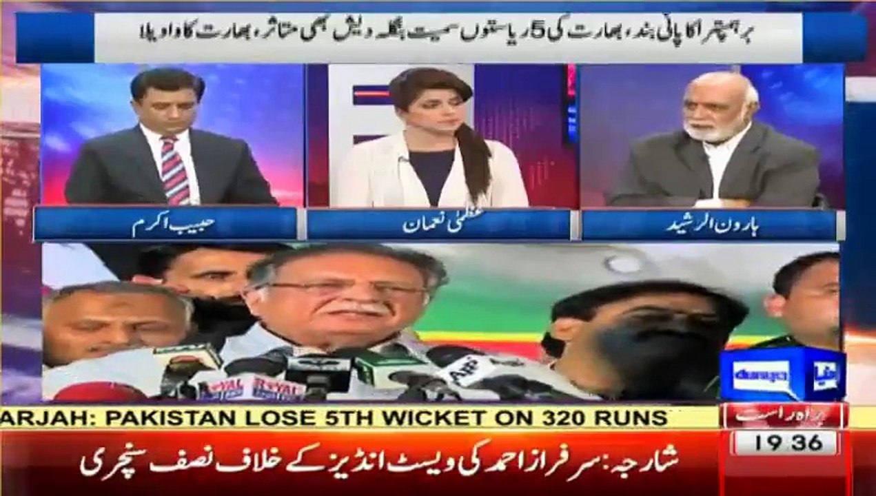 Haroon Ur Rasheed making hard hitting comments about Talal Chohdry