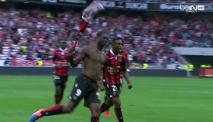 Mario Balotelli Red Card - Nice 2-1 Lorient 02.10.2016 (two yellow cards)
