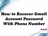 How to Recover Gmail Account Password With Phone Number