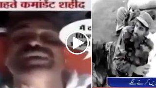 Indian solider badly crying for life beside Pakistani Solider smiling