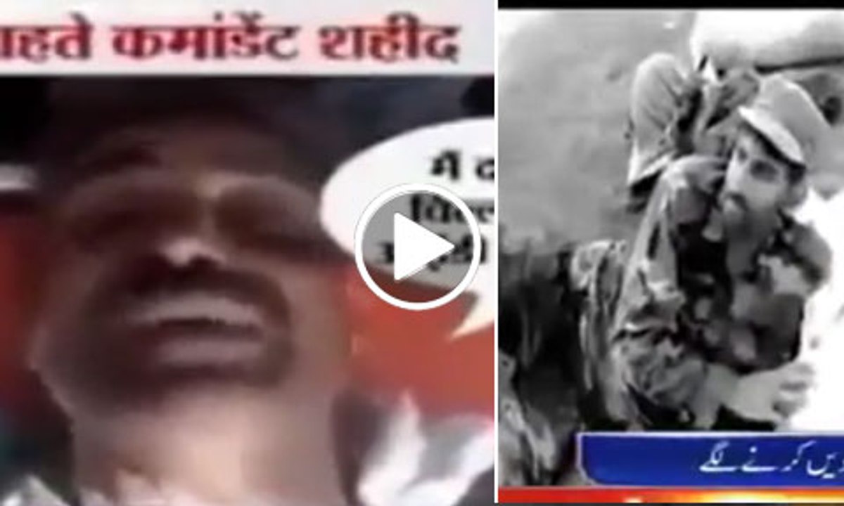 Indian solider badly crying for life beside Pakistani Solider smiling