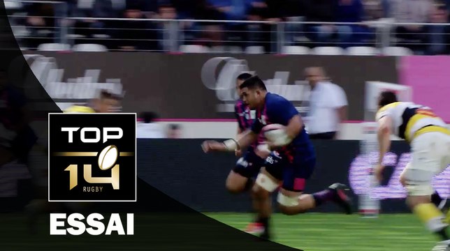 TOP 14 ‐ Essai Raphaël LAKAFIA (SFP) – Paris-La Rochelle – J7 – Saison 2016/2017