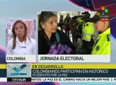 Medios de comunicación colombianos registran el plebiscito