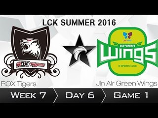 《LOL》2016 LCK 夏季賽 國語 W7D6 ROX Tiger vs Jin Air Game 1