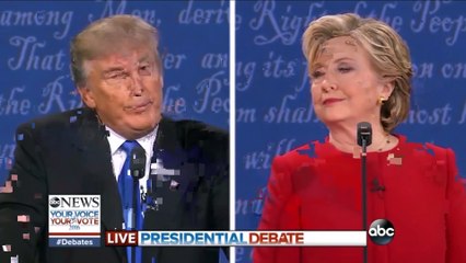 Donald Trump sniffing at Debate and he denies it