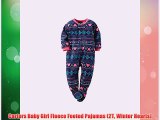 Buy Carters Baby Girl Fleece Footed Pajamas (2T Winter Hearts) Top Sell