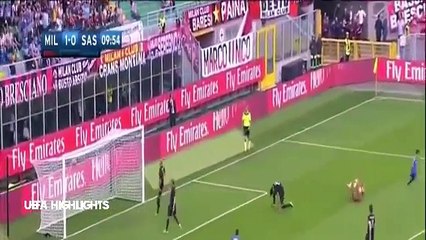 AC Milan vs Sassuolo 4-3 - All Goals 02.10.2016