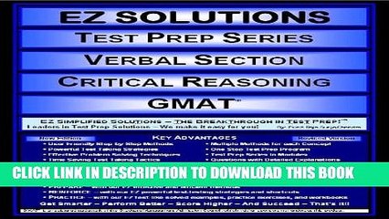 [PDF] EZ Solutions - Test Prep Series - Verbal Section - Critical Reasoning - GMAT (Edition: