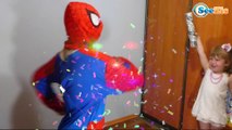 Spiderman. Сюрприз для Спайдермена от Ники. Празднование Дня Рождения Человека Паука