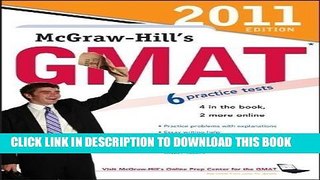 [PDF] McGraw-Hill s GMAT, 2011 Edition 5th (fifth) Edition by Hasik, James, Rudnick, Stacey,