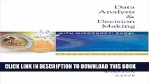 [PDF] Data Analysis and Decision Making with Microsoft Excel (with Infotrac ) with CDROM Full Online