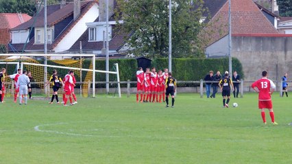 Coup franc de "Koun" contre Roquetoire.