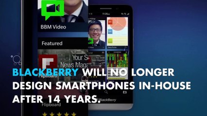 Blackberry stops designing its own phones