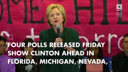 New polls show Clinton leading in key swing states