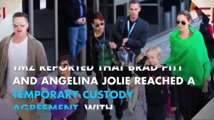 Angelina Jolie and Brad Pitt reach temporary custody agreement