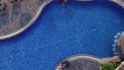 Inside View of Swimming Pool in Jim Corbett Resort De Coracao