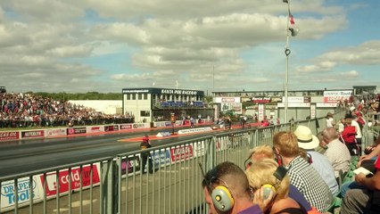 Santa Pod Lancaster Flyover 11th September 2016