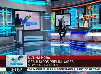 Primeras reacciones tras resultados preliminares de plebiscito