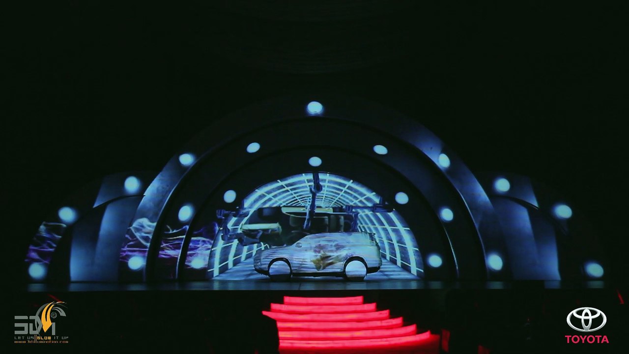 Car 3D Projection Mapping Toyota Indus Motor Company
