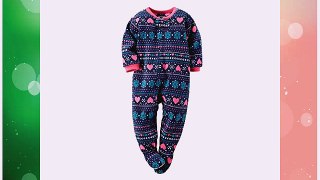 Buy Carters Baby Girl Fleece Footed Pajamas (2T Winter Hearts) Top Sell