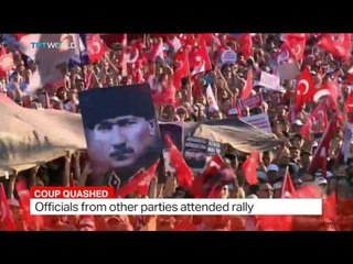 Turkey's opposition CHP holds pro-democracy rally, Kenan Cerimagic reports