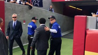 Fan Tosses Helmet At Jerry Jones, Hits Him In Head