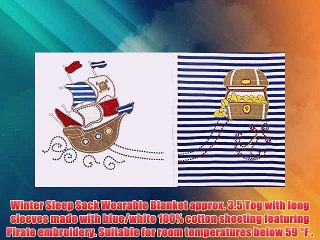 Get Winter Baby Sleep Sack Wearable Blanket Long Sleeves approx. 3.5 Tog - Pirate - 12-36 months/LARGE
