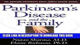 New Book Parkinson s Disease and the Family (The Harvard University Press Family Health Guides)