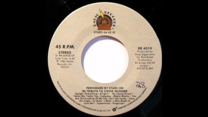 Stars On 45 III - A Tribute To Stevie Wonder (1982)